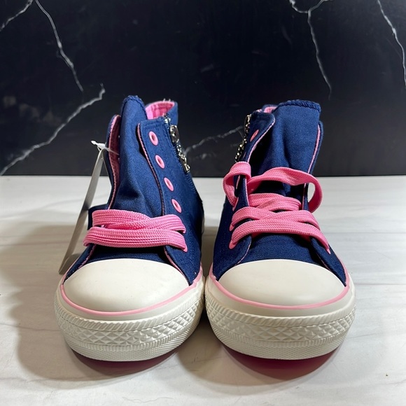 Ren Ben Other - Ten Ben Girl’s High Top Sneakers Blue/Pink sz 3.5